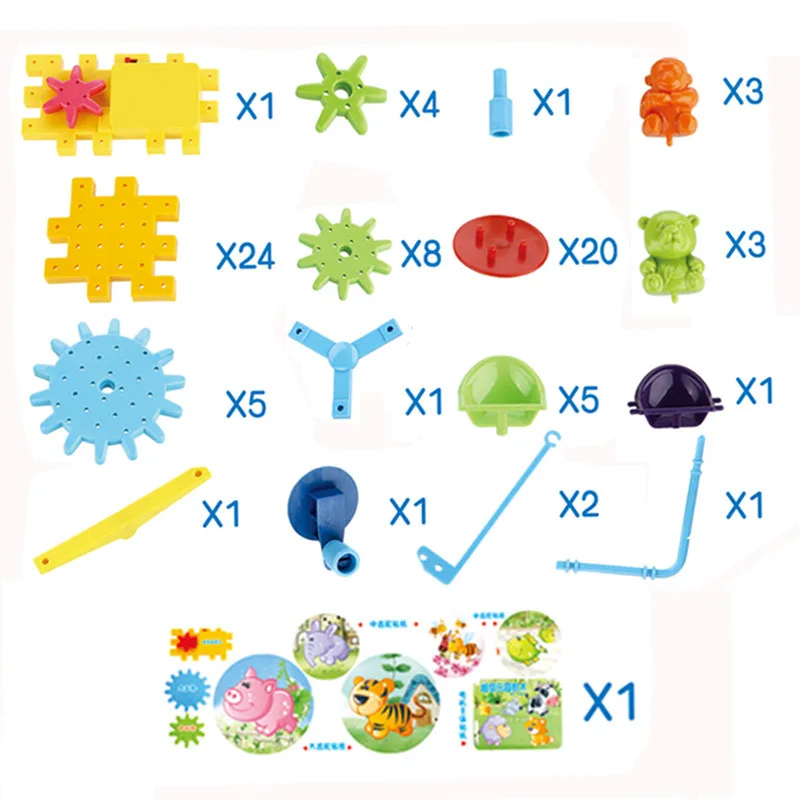 Детские электрические сборные конструкторы красочные Строительные