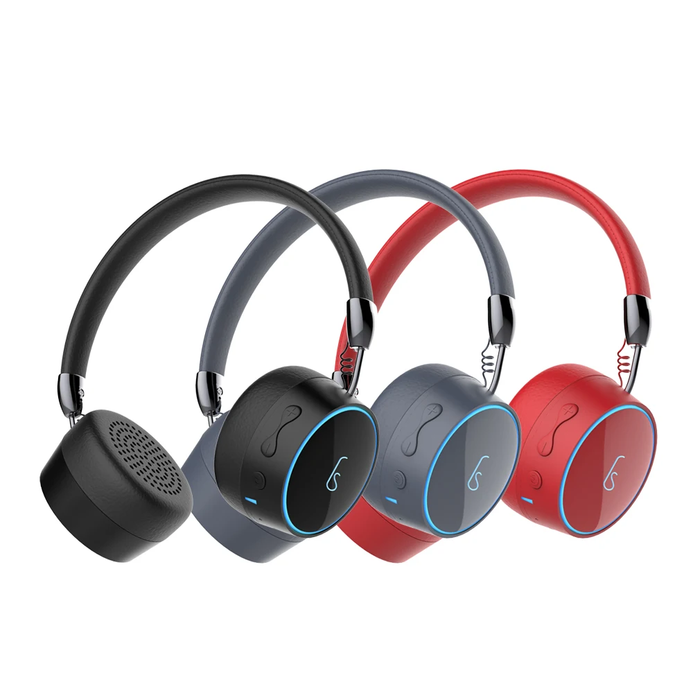Беспроводные Складные Bluetooth-наушники со светодиодной подсветкой Hi-Fi