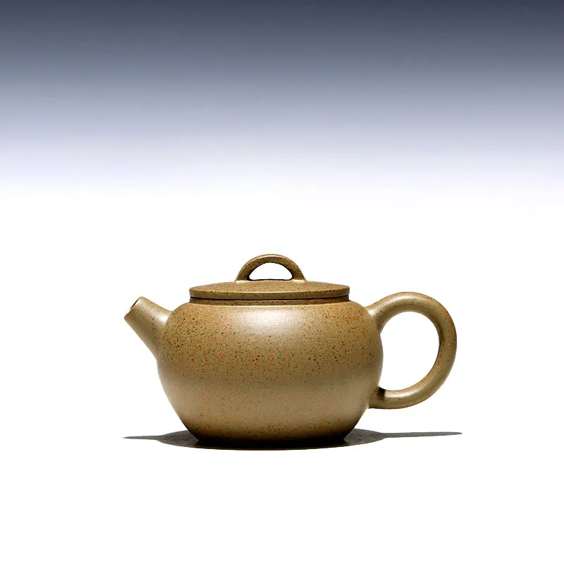 

★[Tao Yuan] Yixing purple clay teapot all manual high temperature golden section Qian Mengjiao gun mouth round drum 170cc