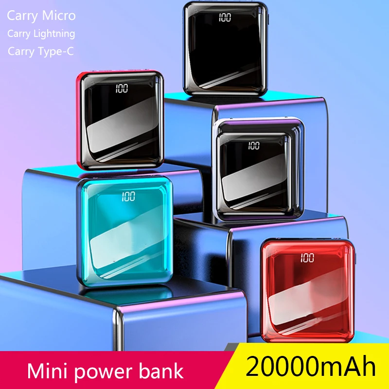 

2021 New Fashion Universal Portable Mini Power Bank For iphone X XS XR 12 13 11 Pro Max xiaomi huawei Mobile phone Fast Charger