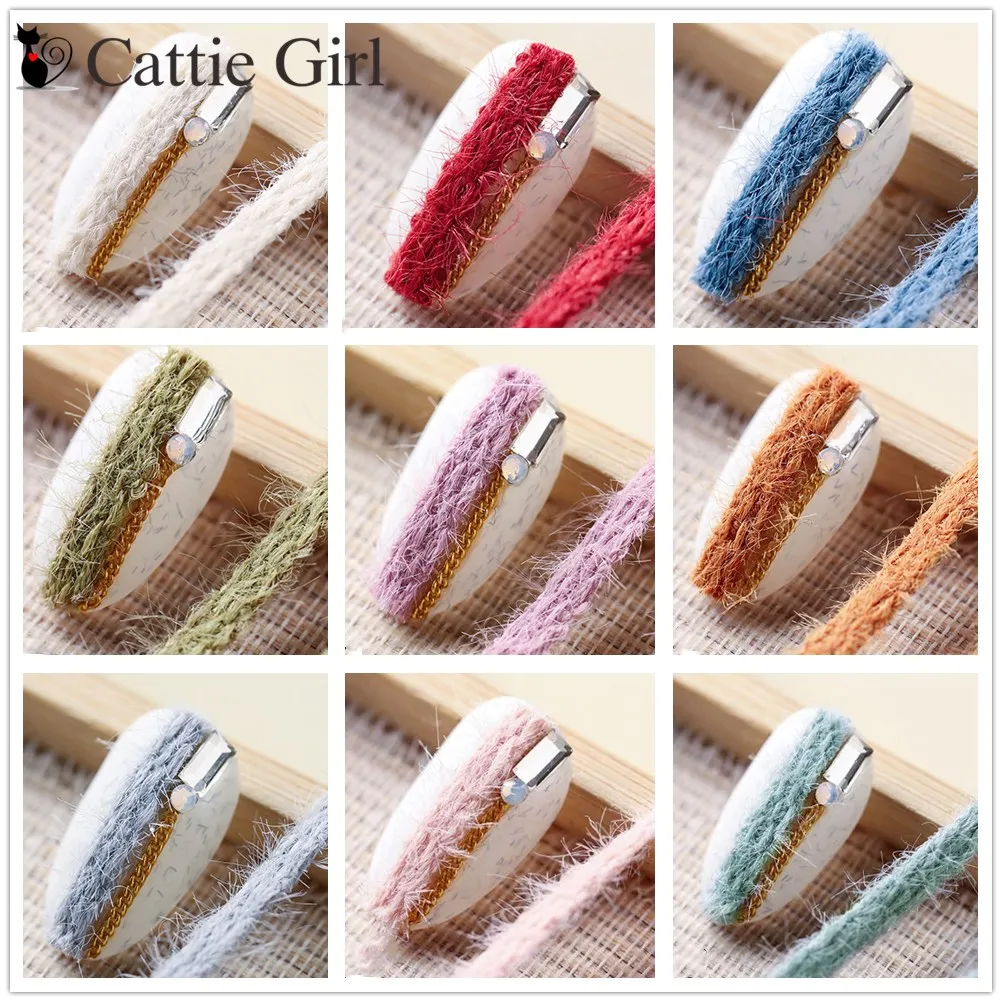 1 Pcs Wool Line knittin 3D Nail Art Decoration  Strip Bowknot New Wave Strip Nail Art DIY Japanese Design Manicure Set for Nails
