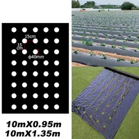 plastic film with planting holes garden weed control barrier film mulching breathable gardening farming landscape sheeting for m