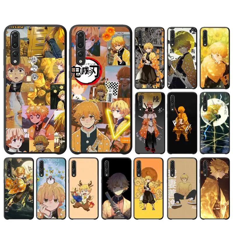 

Yinuoda Demon Slayer Agatsuma Zenitsu Phone Case for Huawei P30 40 20 10 8 9 lite pro plus Psmart2019