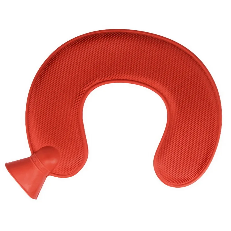 U образная силиконовая бутылка для горячей воды подогреватель рук с вязаной