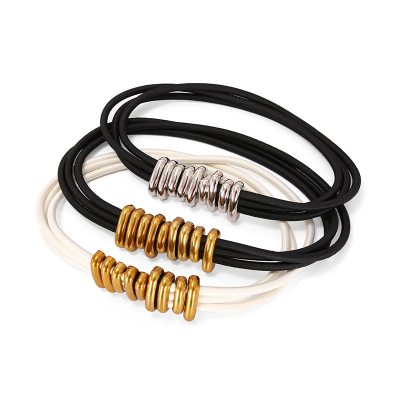 

Women Punk Chain Belt Adjustable Black Double/Single Eyelet Grommet Metal Buckle Leather Waistband For Jeans Slimming Body Belts