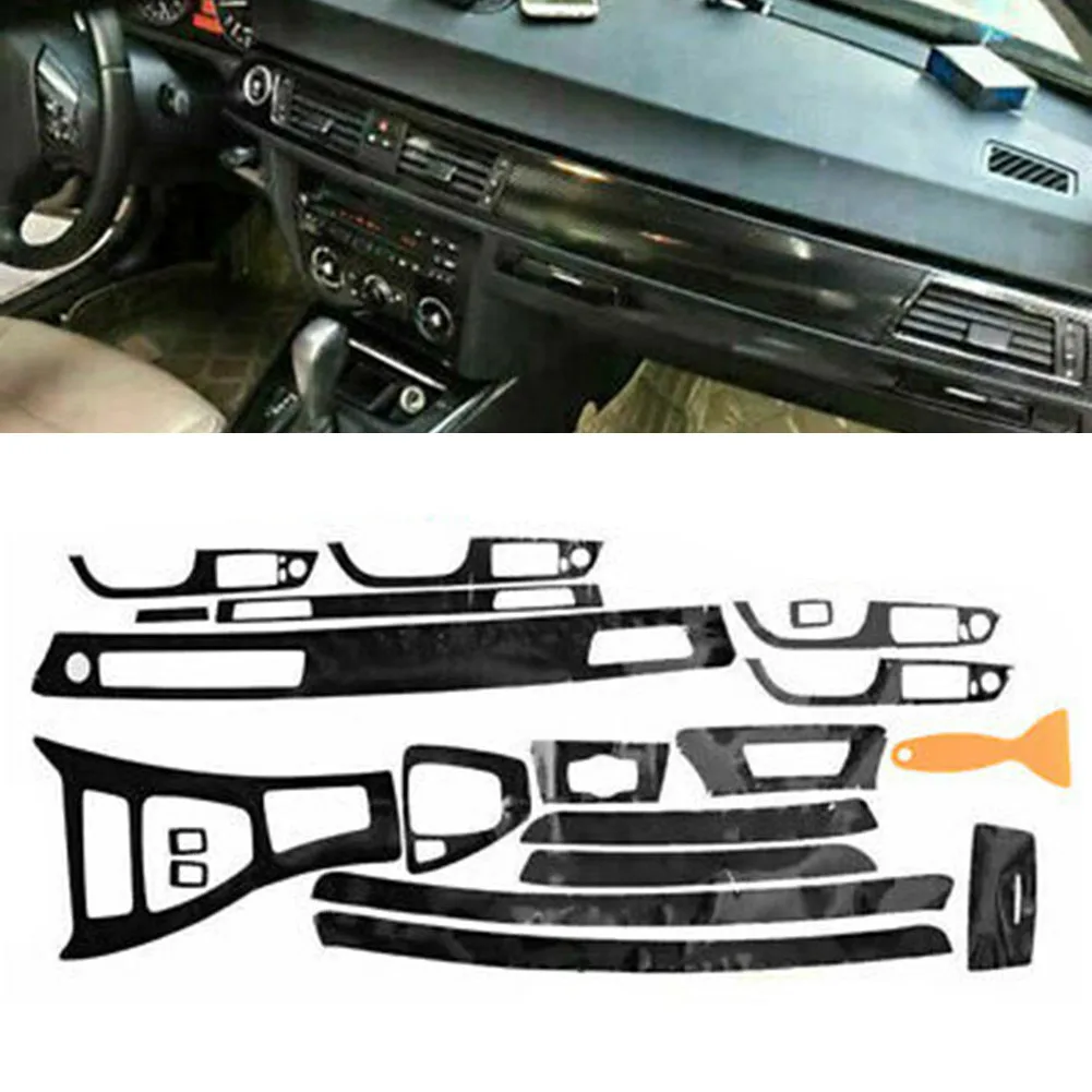 

1 комплект наклеек из углеродного волокна 2005-2012 3 серии 5D аксессуары для BMW