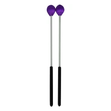 BMDT-1 пара Киянки Marimba с фиолетовой нейлоновой головкой и гладкой деревянной ручкой для начинающих