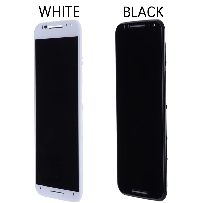 Дисплей для Motorola Moto X2 LCD Xt1092 Xt1095 Xt1097 в сборе с тачскрином на рамке черный белый