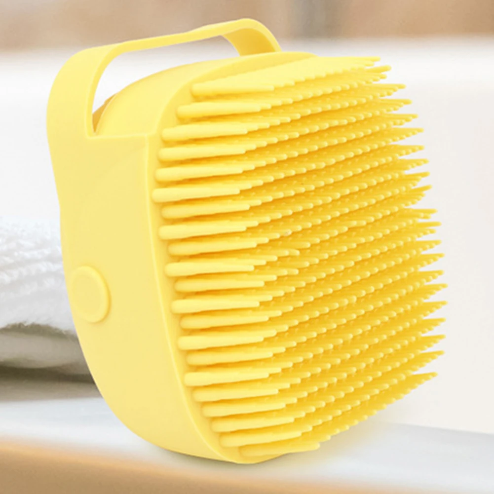 Силиконовая щетка для волос шампунь кисть головы расческа спа Массажная