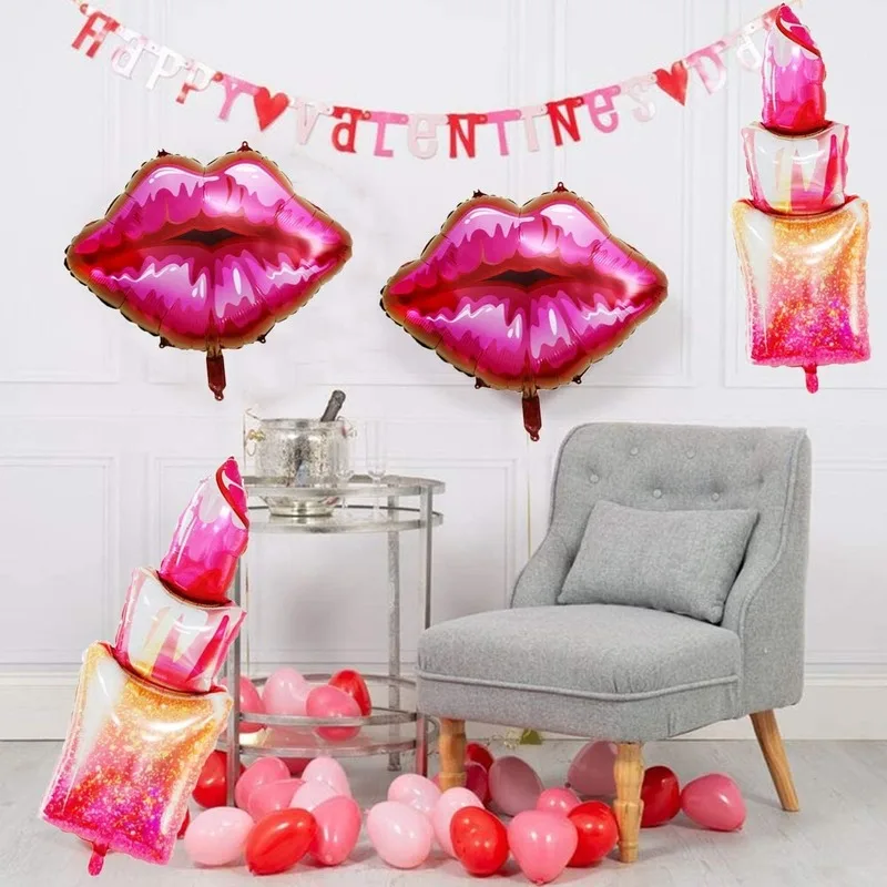 Шары из фольги в виде губной помады для крупных девочек 5 16 21 30 украшения дня