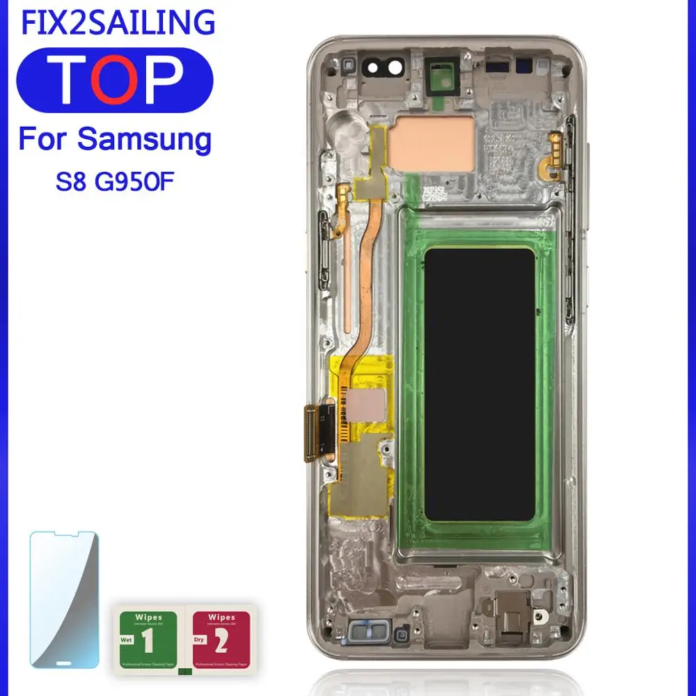 Для Samsung Galaxy S8 G950F G950FD G9500 G950U Новый ЖК дисплей 100% протестированный рабочий
