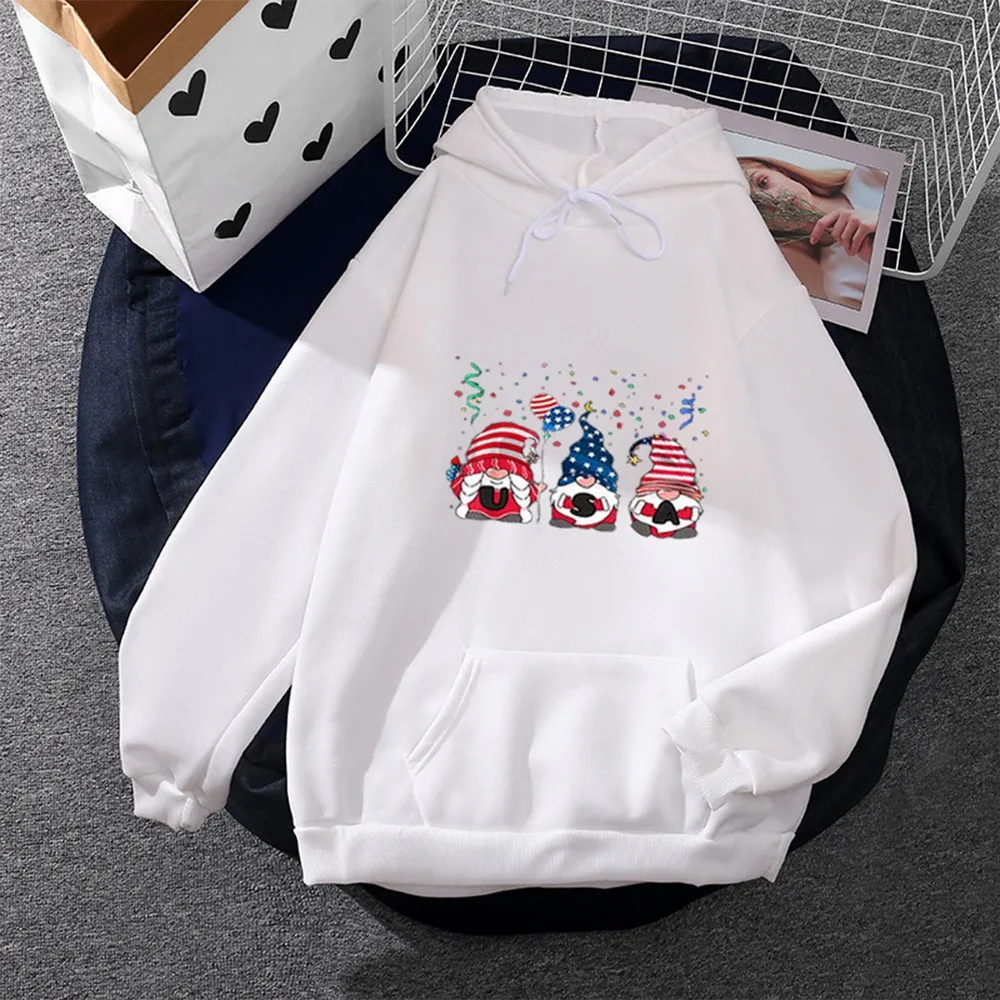 

WENYUJH Hoodies Women's Fashion Casual Hooded Sweatshirt Loose Sports Tops Male Pullover Santa Claus Sweatshirt Unisex Clothes