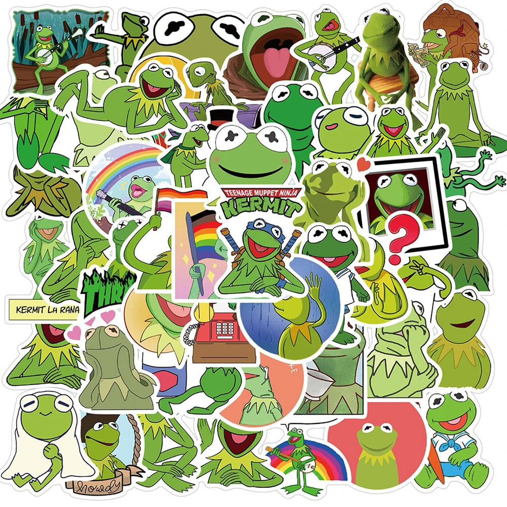 

10/30/50PCS Funny Meme Frog Stickers Aesthetic Laptop Scrapbooking Water Bottle Waterproof Graffiti Decal Sticker Packs Kid Toy