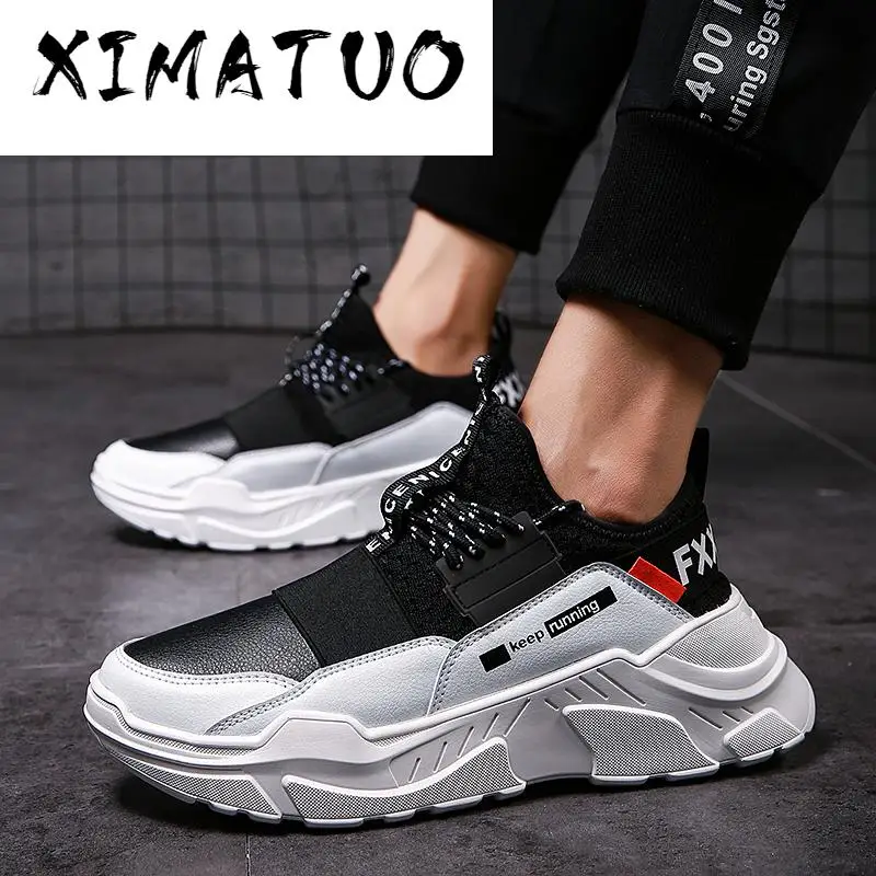 2020 Male Lace-up Men Sneakers High Quality Man Non Slip Comfortable Casual Shoes Mesh Breathable Outdoor Walking | Обувь