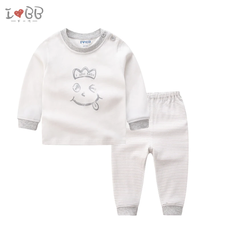 Baby Pajama Sets Uisex Sleepwear Robe Soft Cotton Cartoon Top Pants