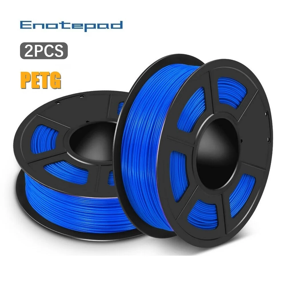 

Enotepad 3D Printer Filament PETG 1.75mm 1KG/2.2LBS With Spool Fast Delivery PETG Filament 100% No Bubble Sublimation