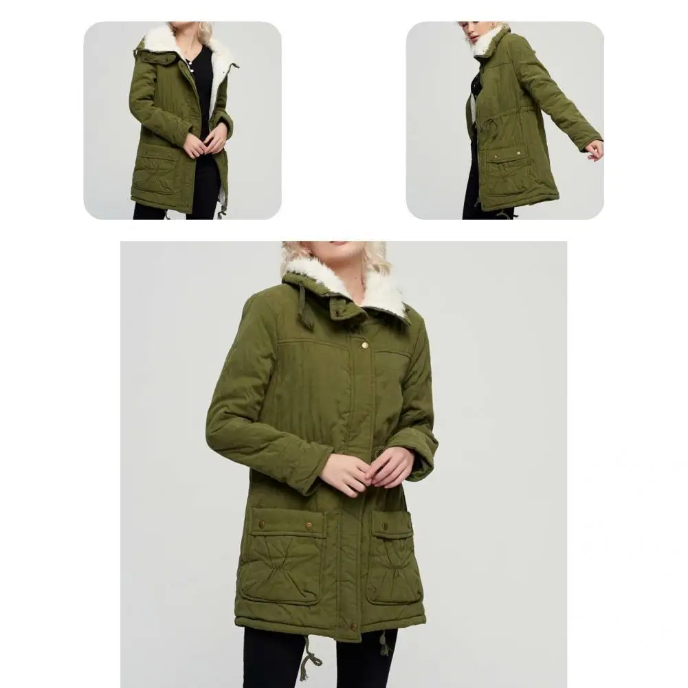 

Fashion Easy to Clean Women Winter Coat Lady Coat Polyester Thicken