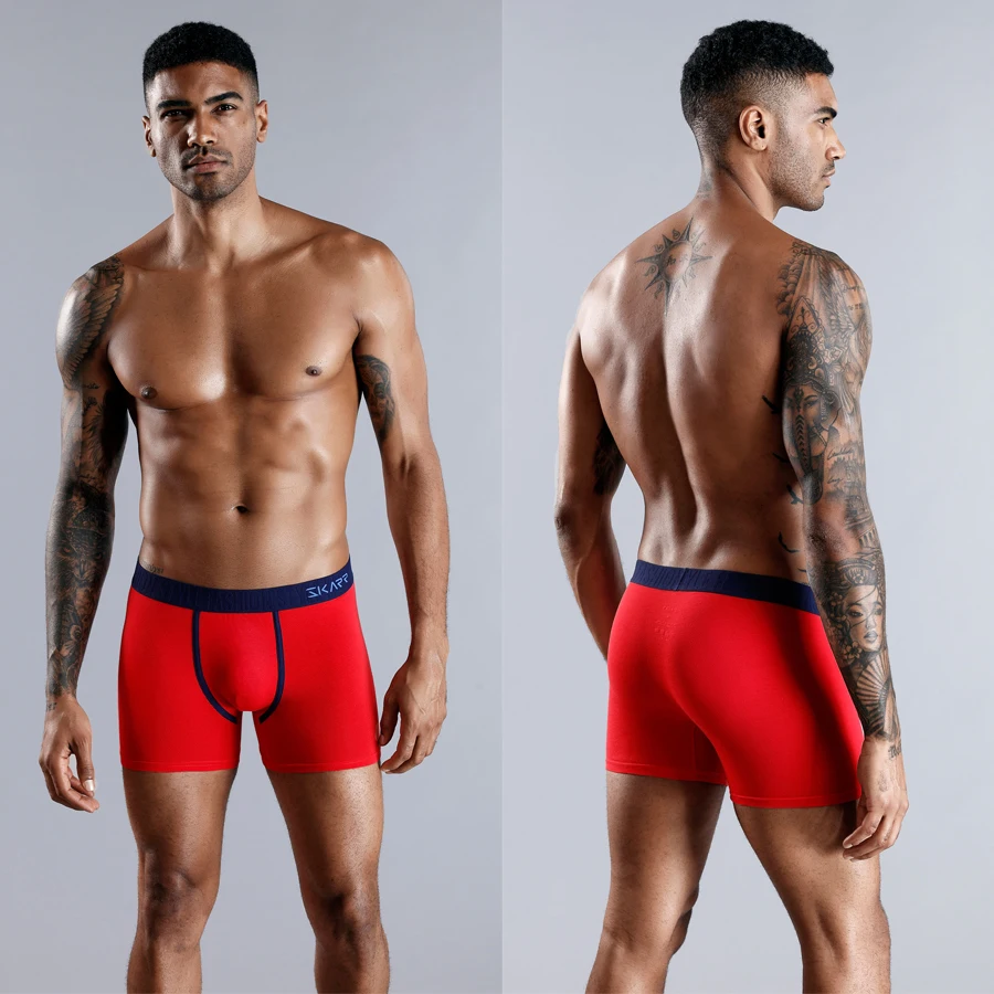 Трусы-боксеры мужские хлопковые бесшовные с принтом набор трусов | Мужская