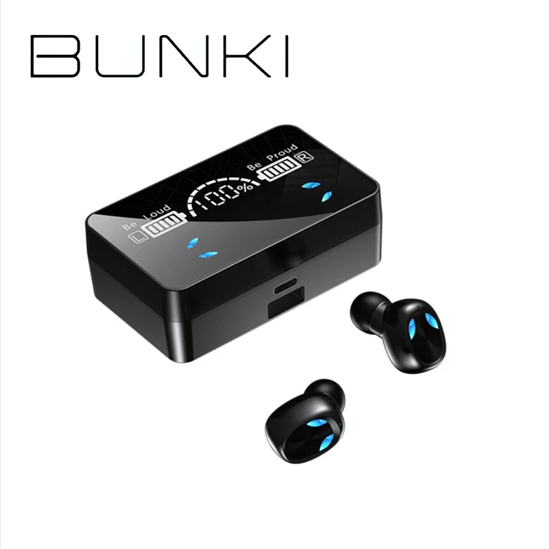 TWS стереонаушники с поддержкой Bluetooth 5 1 и зарядным футляром на 2000 мА · ч|Наушники