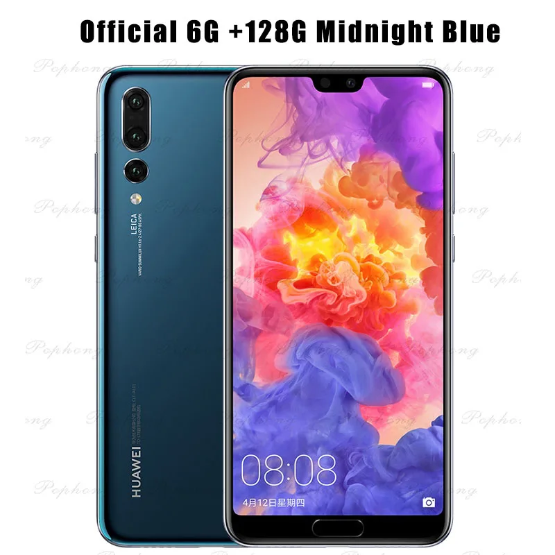 6G 128G Blue Смартфон huawei P20 Pro 6,1 дюймов Kirin 970 Octa Core6GB 128GB Android 8,1 разблокировка лица GPU Turbo SuperCharge 4000mAh - Цвет: 6G 128G Blue