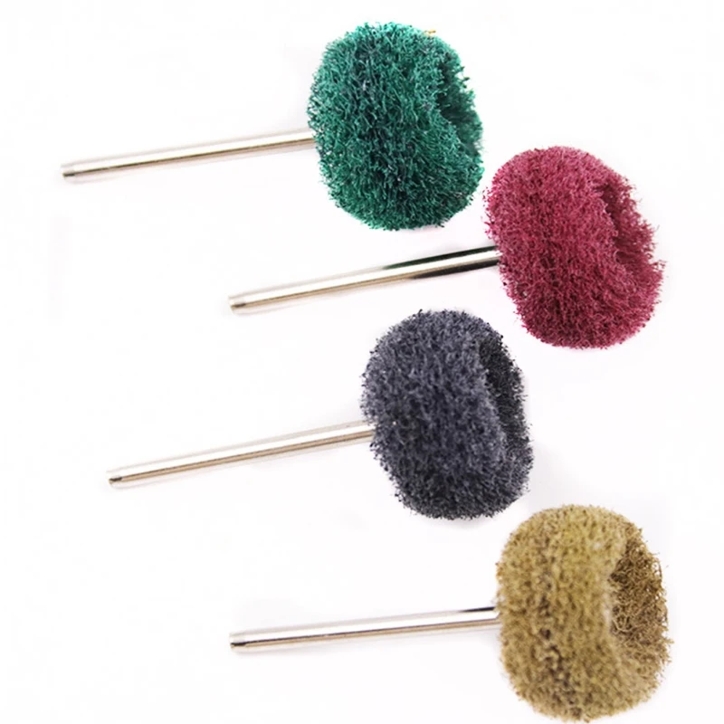 

26mm Mini Brush Scouring Pad Grinding Wheel Nylon Fiber Grinding Sanding Head Buffing Polishing Wheel