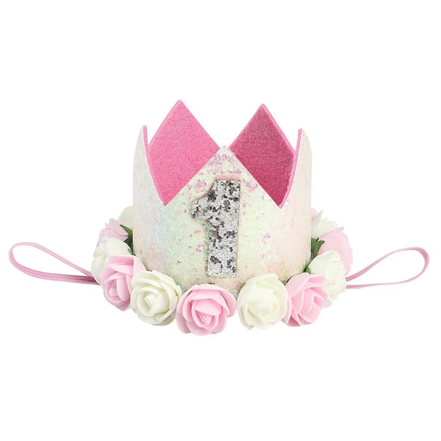 Hair Accessories For Girls Baby Flower Birthday Hat Children Party Crown Creative Photo Band | Детская одежда и обувь