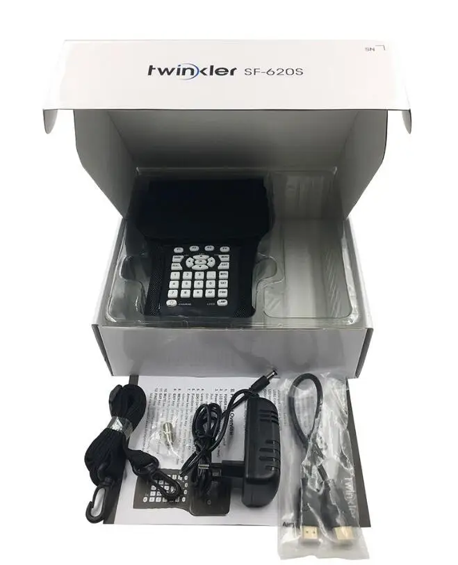 Twinkler SF-620S DVB-S2 спутниковый искатель с 4,3 дюймовым ЖК-экраном спектр WiFi CS анализатор монитор камеры cctv Satfinder