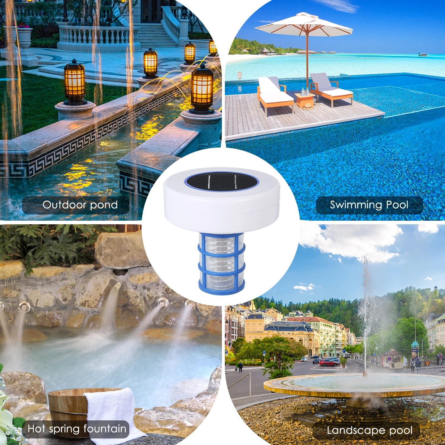 

2021 top Solar Pool-Ionizer Silver Ion Swimming Pool Purifier Water Purifier Outdoor Swim Water Purifier Home Decor Dropshipping