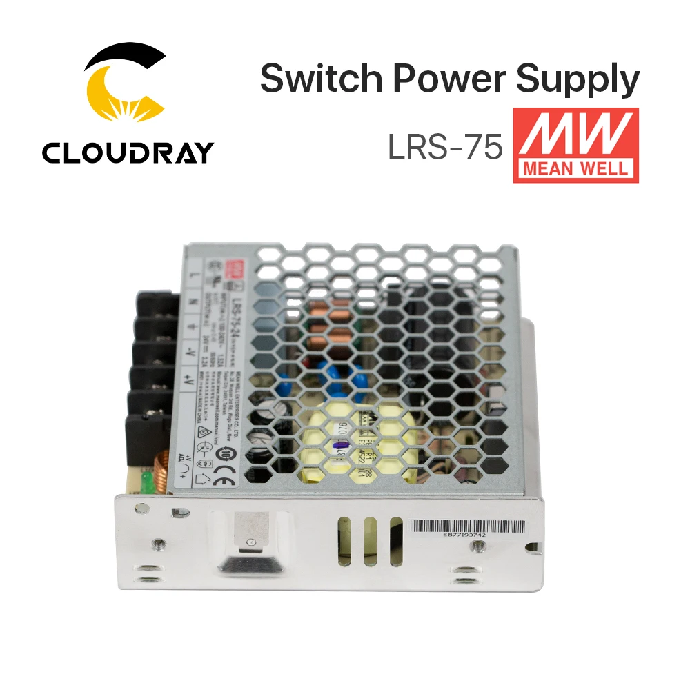 Meanwell LRS-75 переключение Питание 12V 6A / 24V 3.2A 75 Вт оригинальный МВт тайваньского