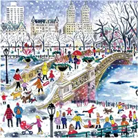 1000 Piece Michael Storrings Bow Bridge In Central Park Jigsaw Puzzle for Adults and Families, New York City Puzzle with Central