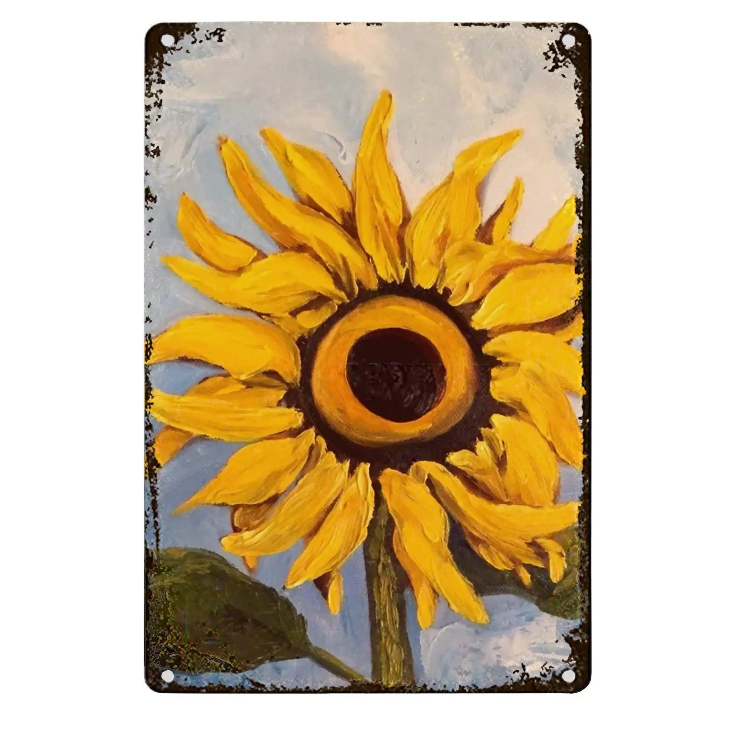 

Retro Vintage Metal Sign Beautiful Sunflower Home Bar Kitchen Hotel Wall Decor Signs 12X8Inch