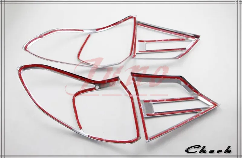 ABS Хром Передняя крышка лампы фары + черный Задний фонарь Накладка для Suzuki Vitara 2016