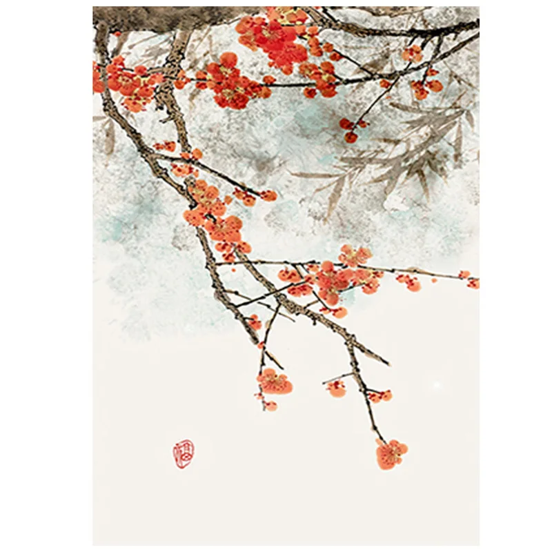 

5D Diy Diamond Painting Plum blossom Diamond Mosaic Cross stitch Full Square round diamond Rhinestone Wedding decorationZP-3245