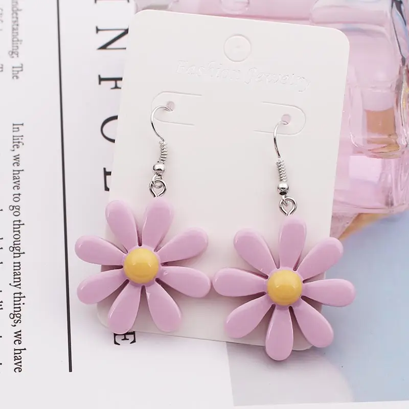 Женские серьги с цветами гвоздики для девочек дешевые серебряные украшения