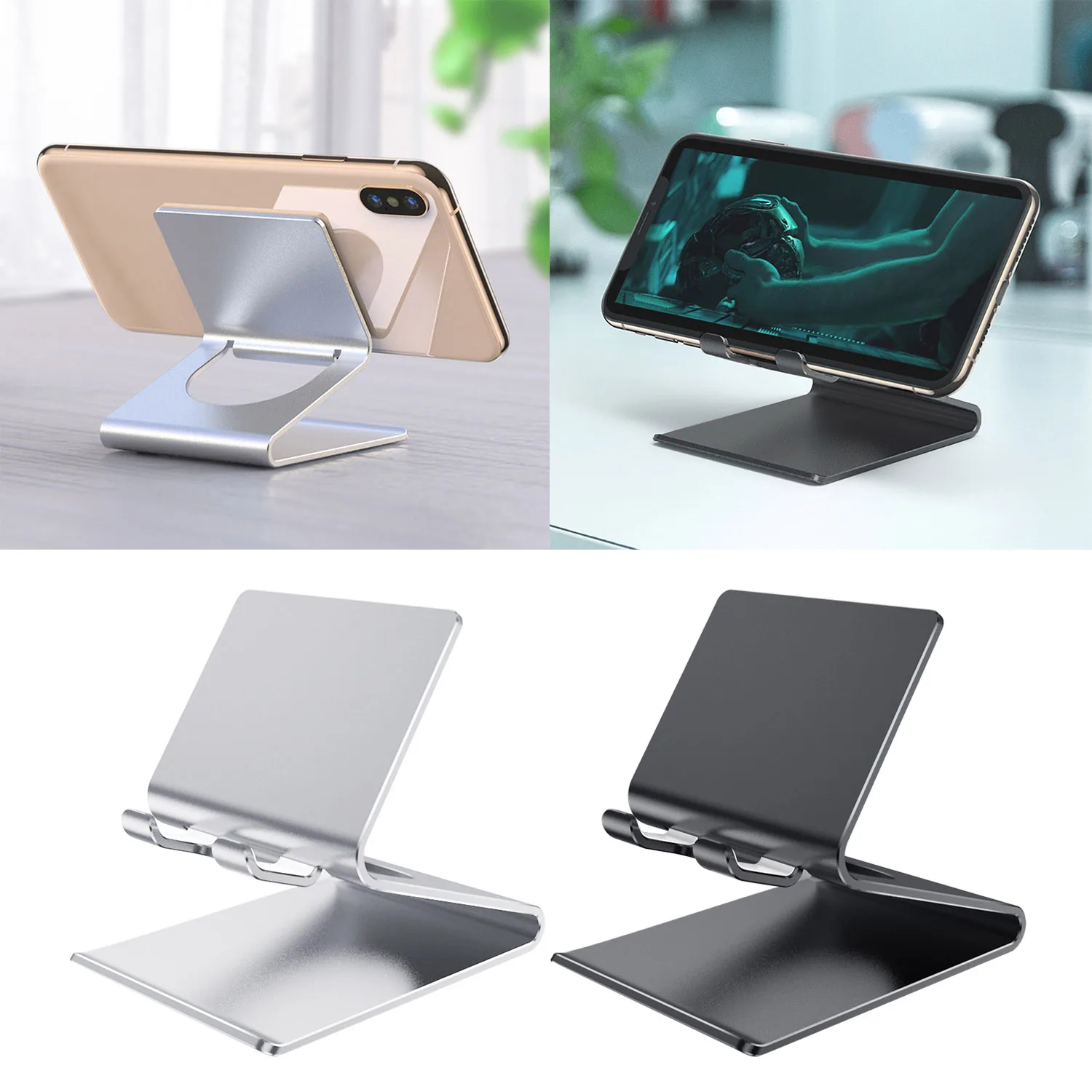Besegad Универсальный алюминиевый сплав планшет телефон Настольный Держатель