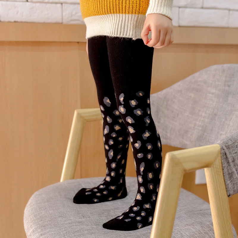 Medias de algod&oacute;n para ni&ntilde;as de moda estampado de leopardo pantimedias para ni&ntilde;os peque&ntilde;os medias primavera oto&ntilde;o ni&ntilde;as medias 3-12Y leotardos bebe ni&ntilde;a medias para beb&eacute; leotardos ni&ntilde;a invierno medias bebe ni&ntilde;a-1