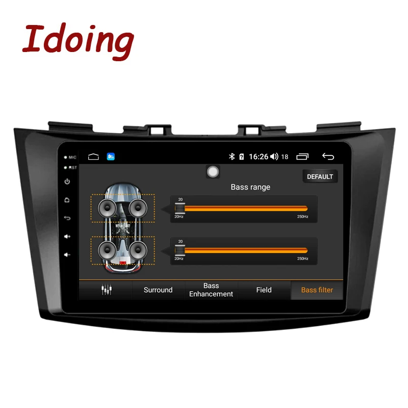 Idoing 9&quot4G+64G 2.5D IPS Octa Core Car Android 8.1 8 1 Radio Player For Suzuki Swift 3 2012-2016 Multimedia Video no 2din 2 din |
