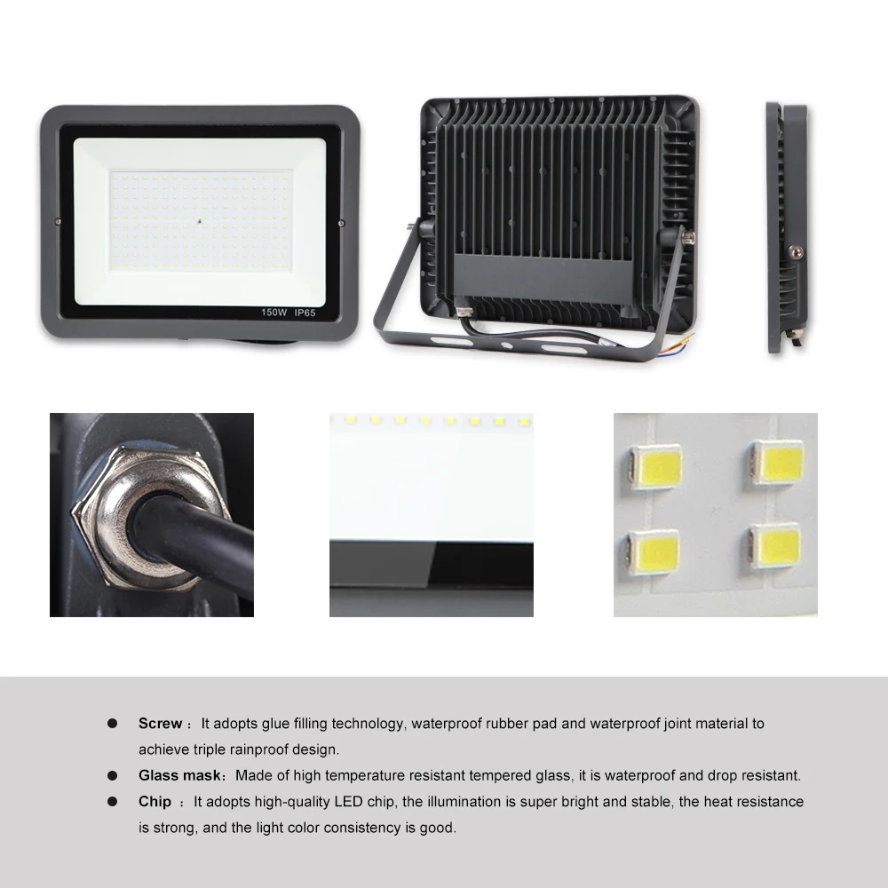 Уличный светодиодный точечный светильник 100 Вт 220 В наружные светодиодные лампы