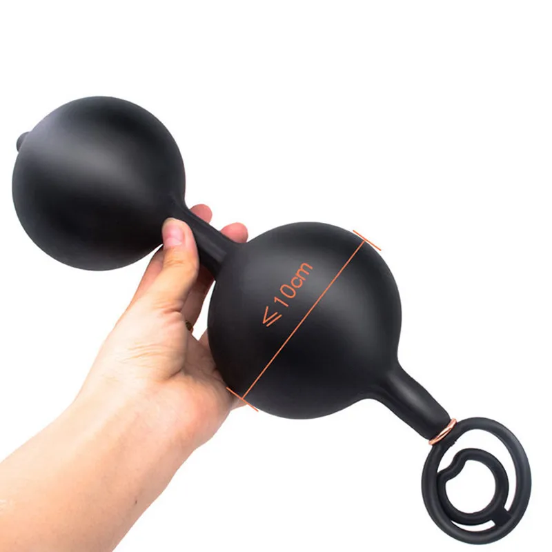 New Huge Inflatable Anal Plug Prostate Massager Vagina Anus Expansion Beads Butt Sex Toys For Men Woman Product |