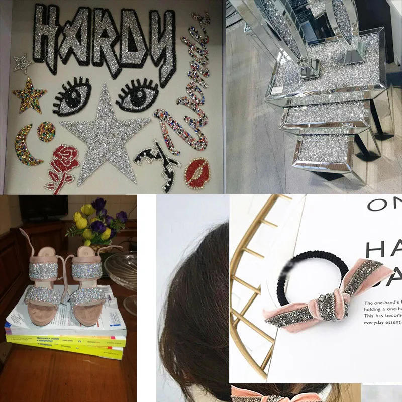 Модные стеклянные самоклеящиеся наклейки Стразы листовая отделка хрустальные