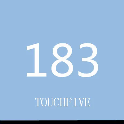 TOUCHFIVE 168 цветов одиночные художественные маркеры Кисть ручка эскиз на спиртовой основе маркеры двойная головка манга ручки для рисования товары для рукоделия - Цвет: 183-phthalo blue