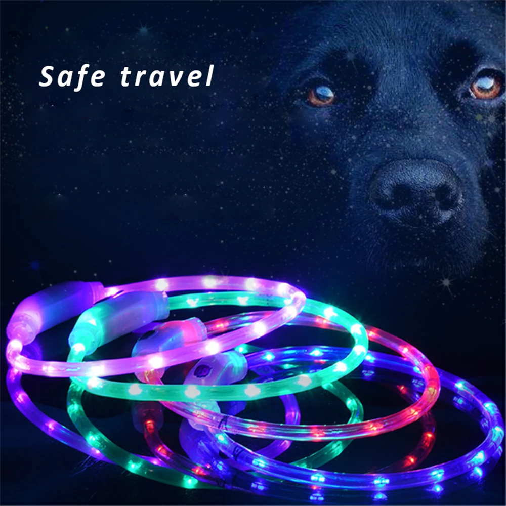 Ремешок на шею для домашних животных со светодиодный подсветкой 41 см | Дом и сад