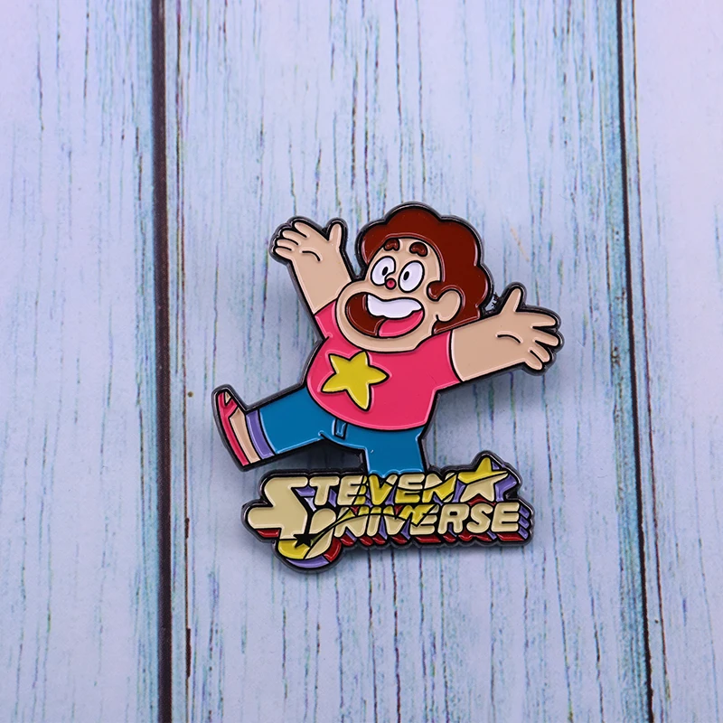 Эмалированный значок Стивен кварц Вселенная Кристалл драгоценные камни сила