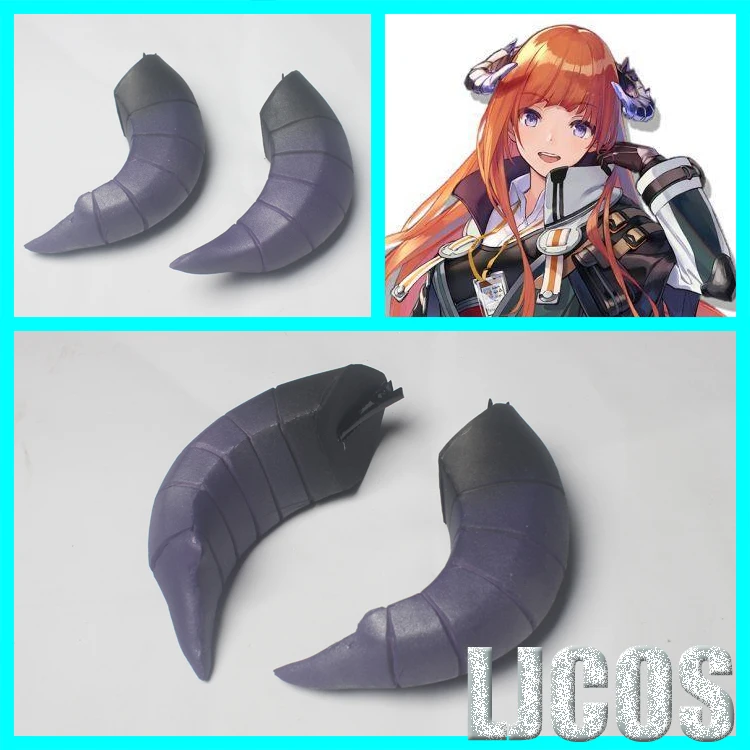 

Anime Game Arknights BAGPIPE Hair Clip headband Cosplay Costume Men Women Student Horn Barrettes Hair Accessories Xmas Gifts