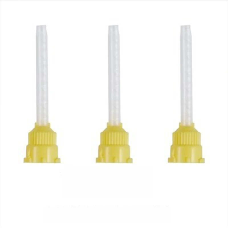 50x Dental Impression Tip Temporary 1: 1 Silicone Rubber 50X Yellow Tips | Дом и сад