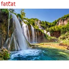 FATCAT 5d алмазная живопись diy, полный квадратный пейзаж, водопад, алмазная вышивка, стразы, круглые наборы, домашний декор AE182