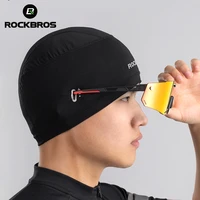 rockbros breathable reflective bandana cycling hat cycling women mens cap balaklava with glasses holes anti uv high elasticity