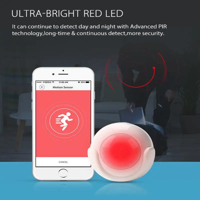 Smart WiFi Tuya Motion PIR Sensor Detector WIFI Movement Life APP Wireless Home Security System | Безопасность и защита