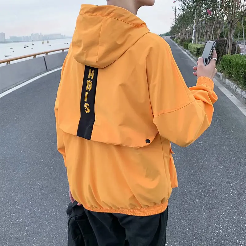 

2020 single breasted Men Jacket Spring Autumn Fashion Slim Fit Coats Male Casual Jacket Mens