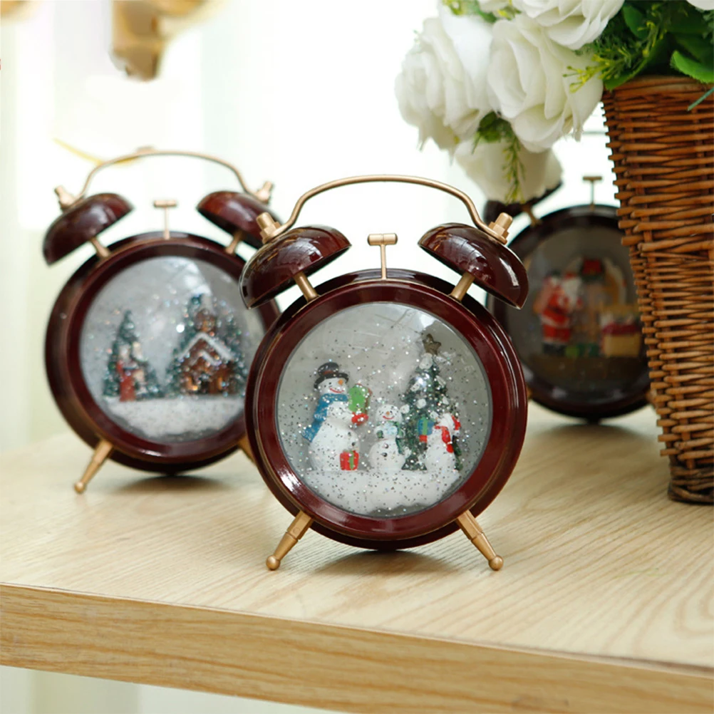 Модная Рождественская елка снег хрустальный шар музыкальная шкатулка желающая